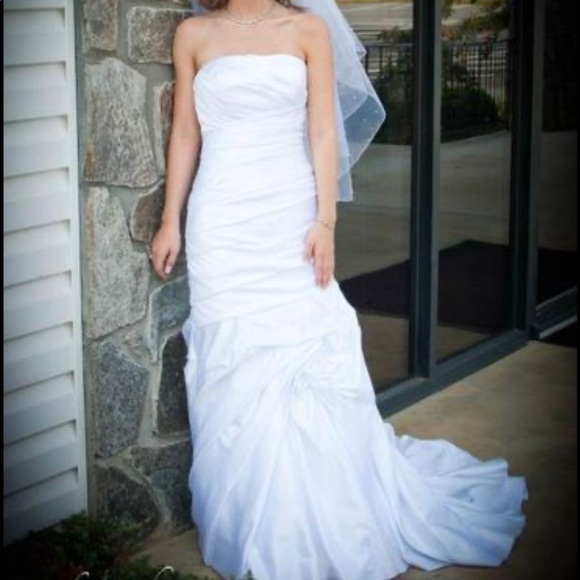 Satin Mermaid Wedding Gown - Picture 2 of 3